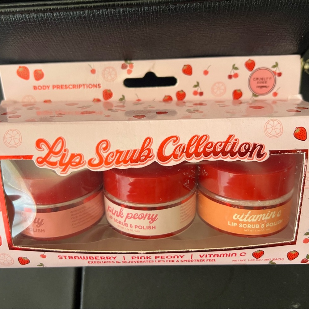 Red and Pink Lip Scrub Collection